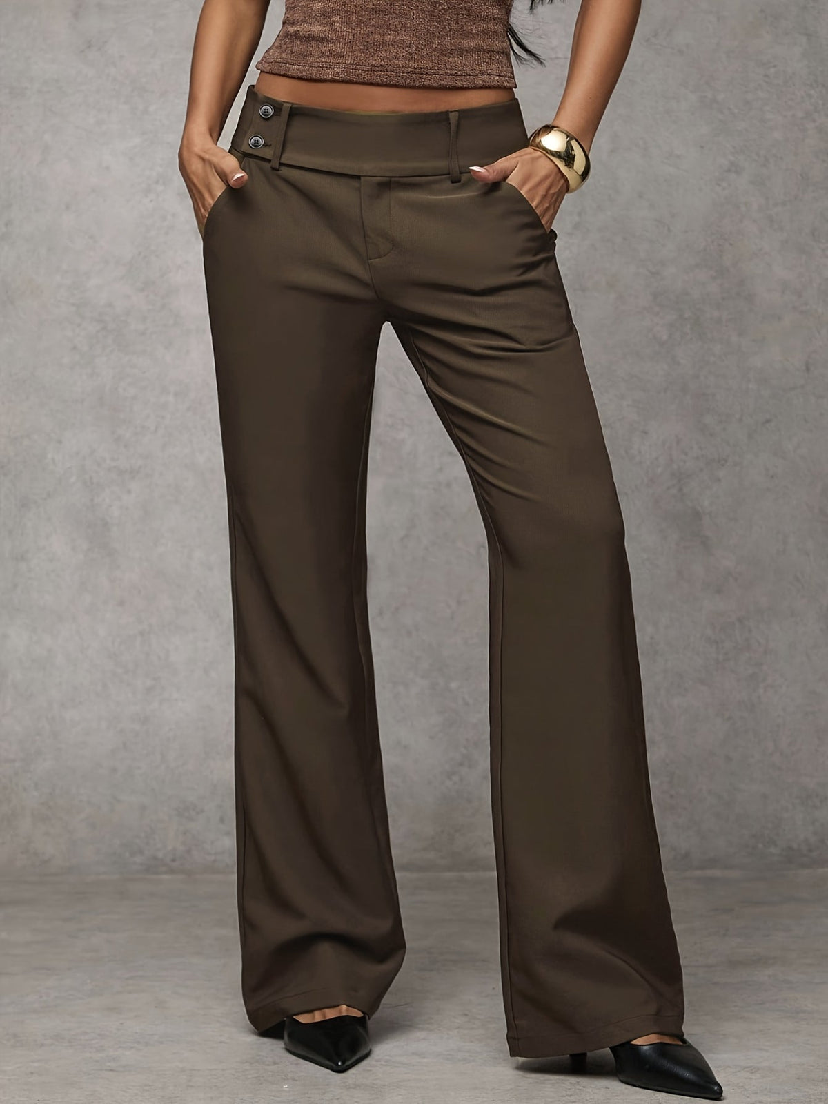 Duna Modern Wide-Leg Trousers