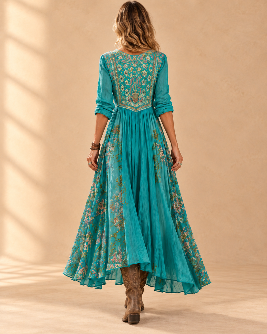 Evelyn | Elegant Bohemian Maxi Dress