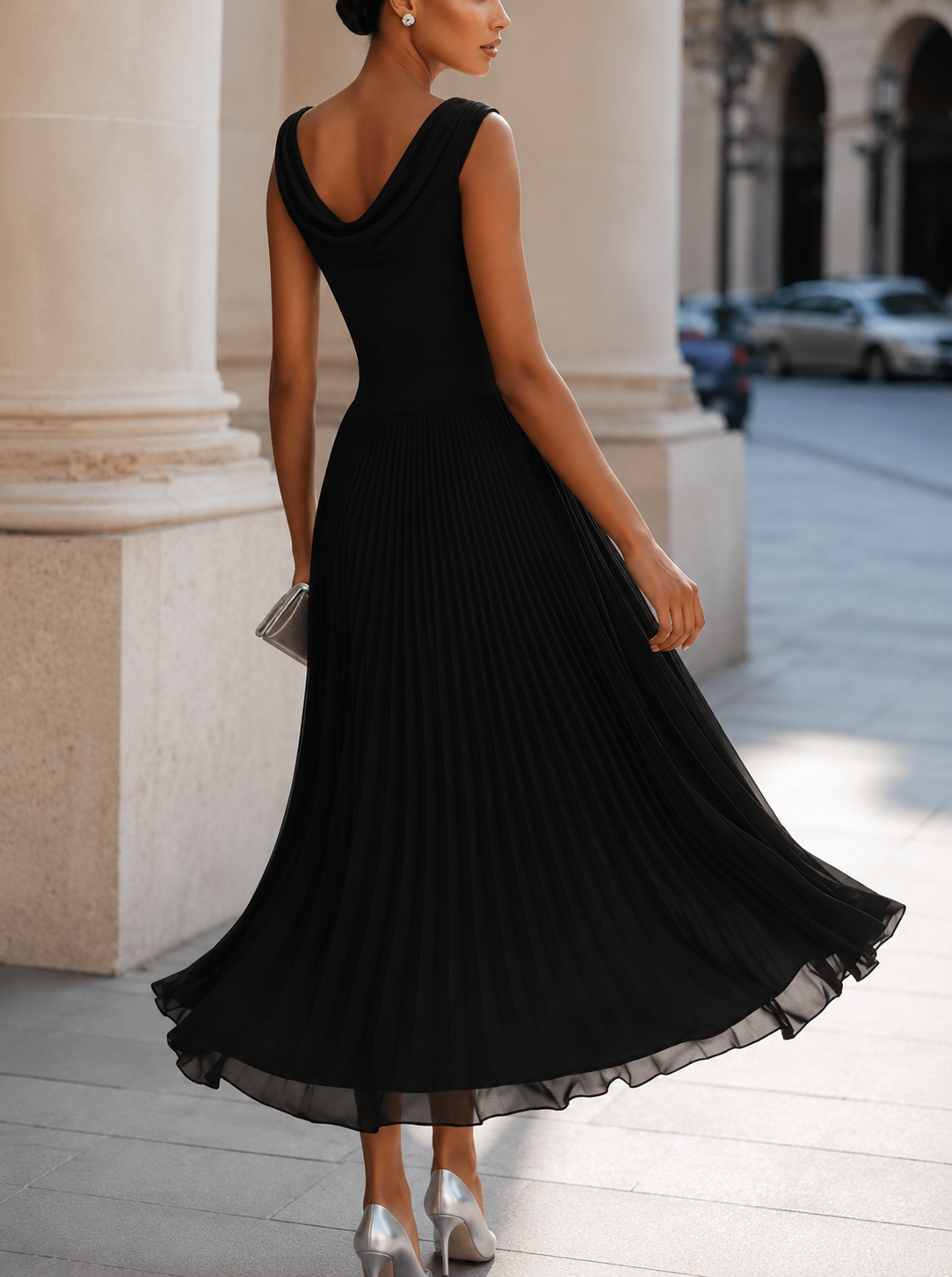 Ophelia - Pleated Midi Dress