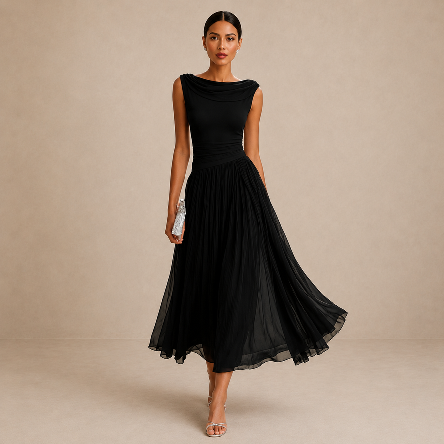 Ophelia - Pleated Midi Dress