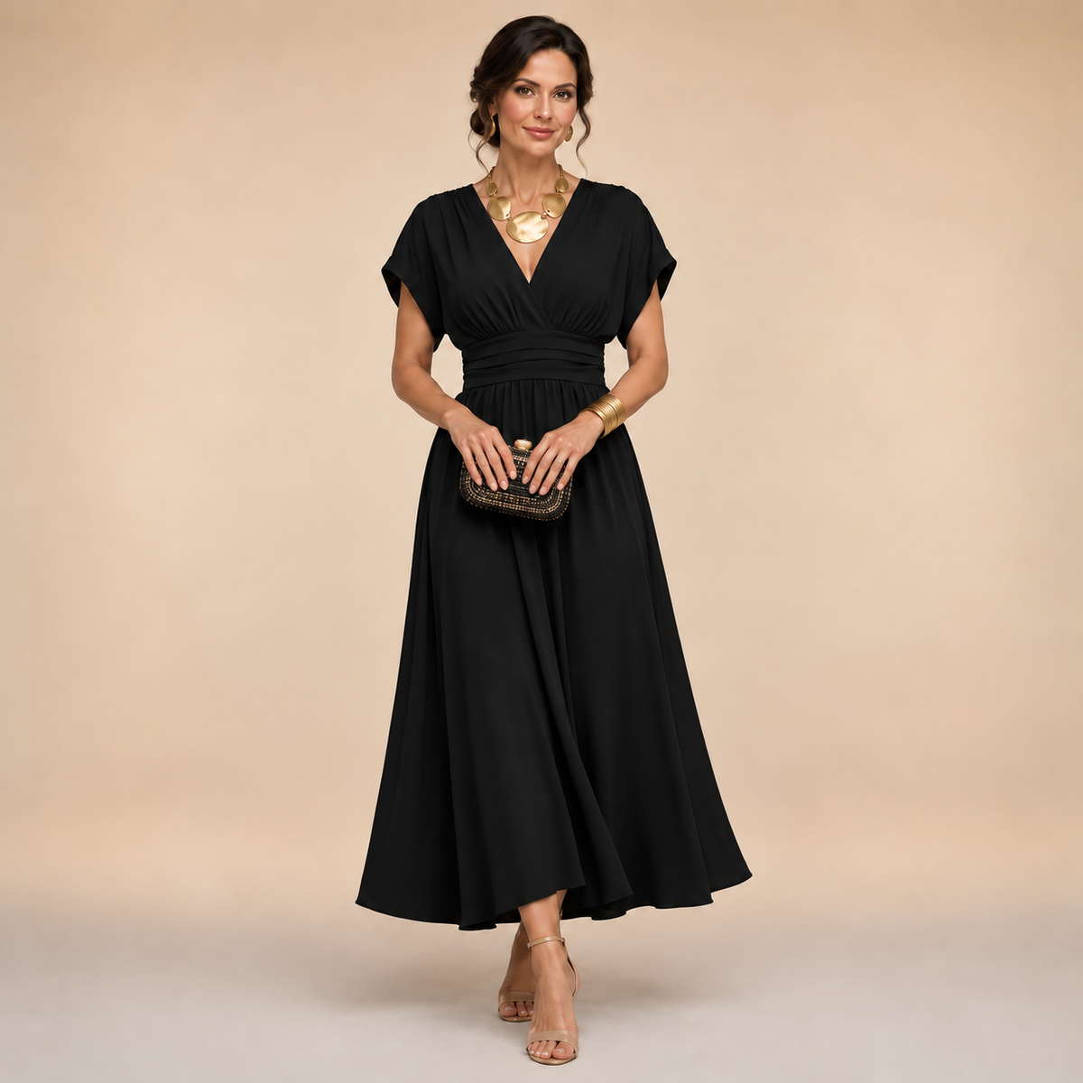 The Amelia Wrap Midi Dress