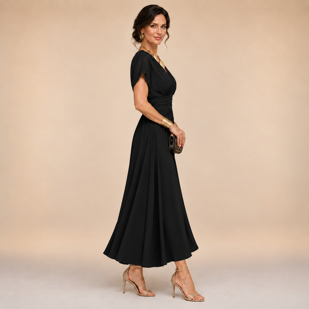 The Amelia Wrap Midi Dress