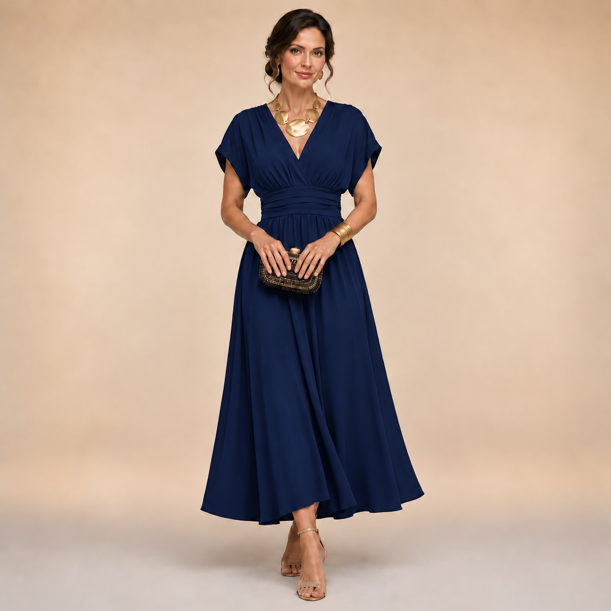 The Amelia Wrap Midi Dress