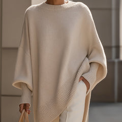 Isolde Oversized Drape Knit Sweater
