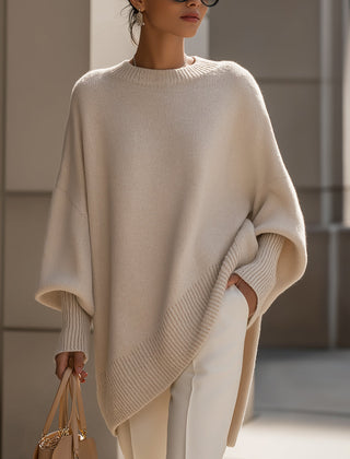 Isolde Oversized Drape Knit Sweater