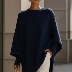 Isolde Oversized Drape Knit Sweater