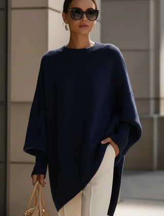 Isolde Oversized Drape Knit Sweater