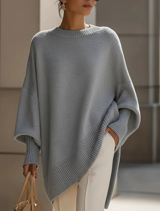 Isolde Oversized Drape Knit Sweater
