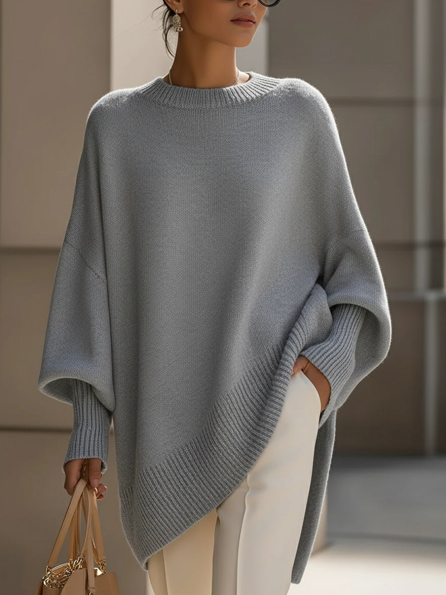 Isolde Oversized Drape Knit Sweater