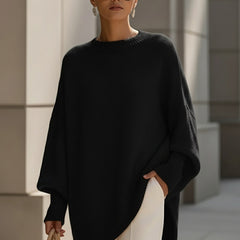 Isolde Oversized Drape Knit Sweater