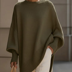 Isolde Oversized Drape Knit Sweater