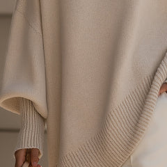 Isolde Oversized Drape Knit Sweater