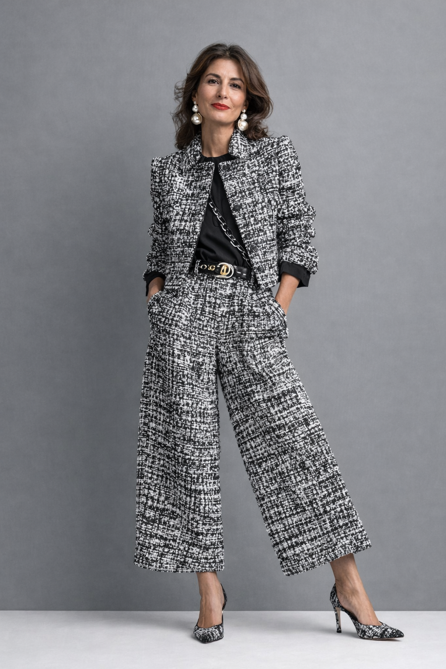 Zyra™ | Elegant Two-Piece Tweed Set