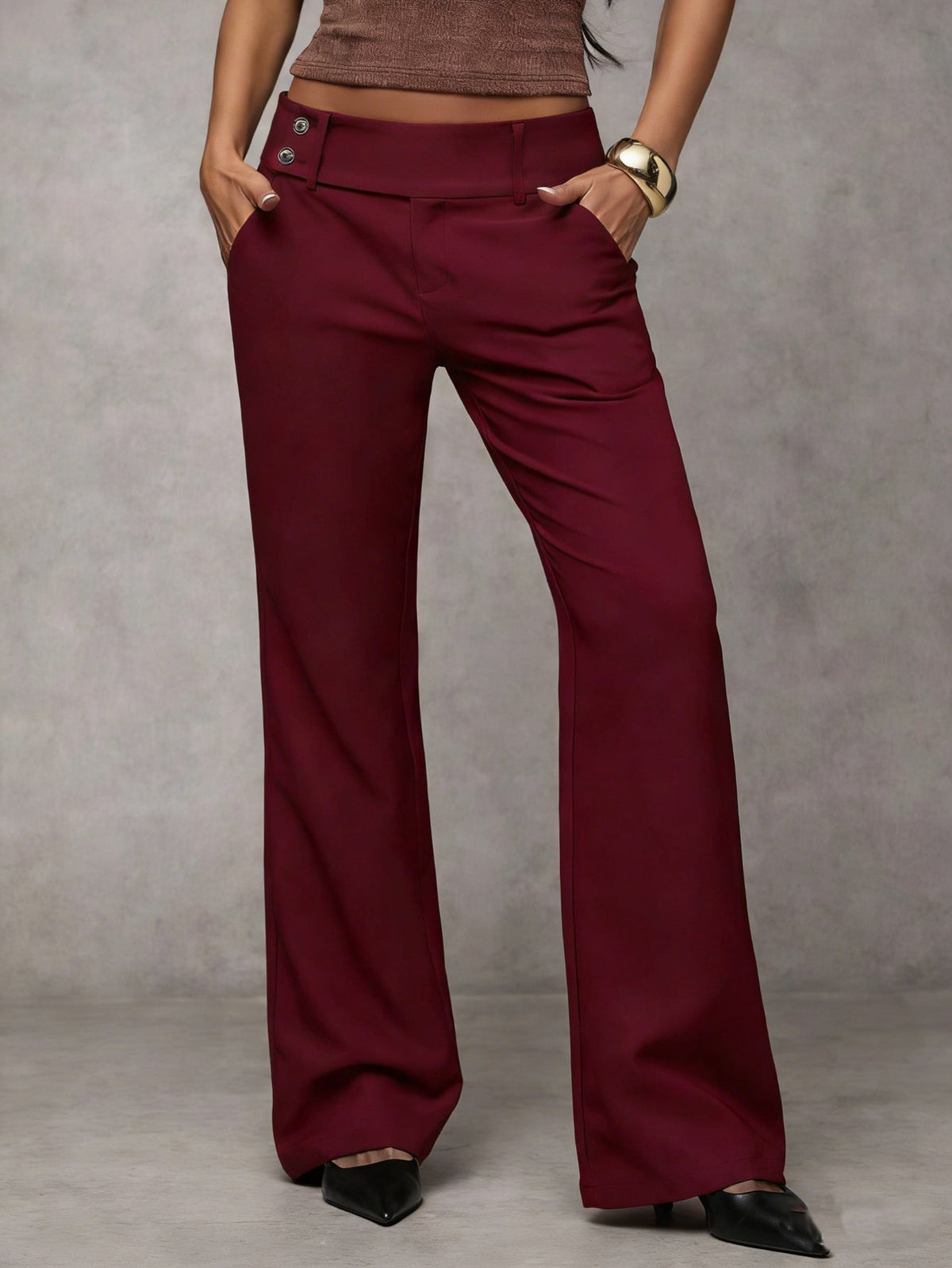 Duna Modern Wide-Leg Trousers