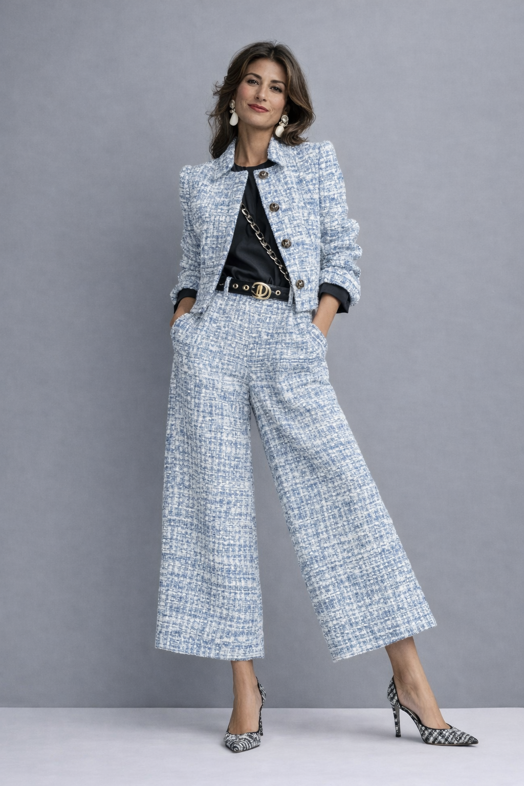 Zyra™ | Elegant Two-Piece Tweed Set