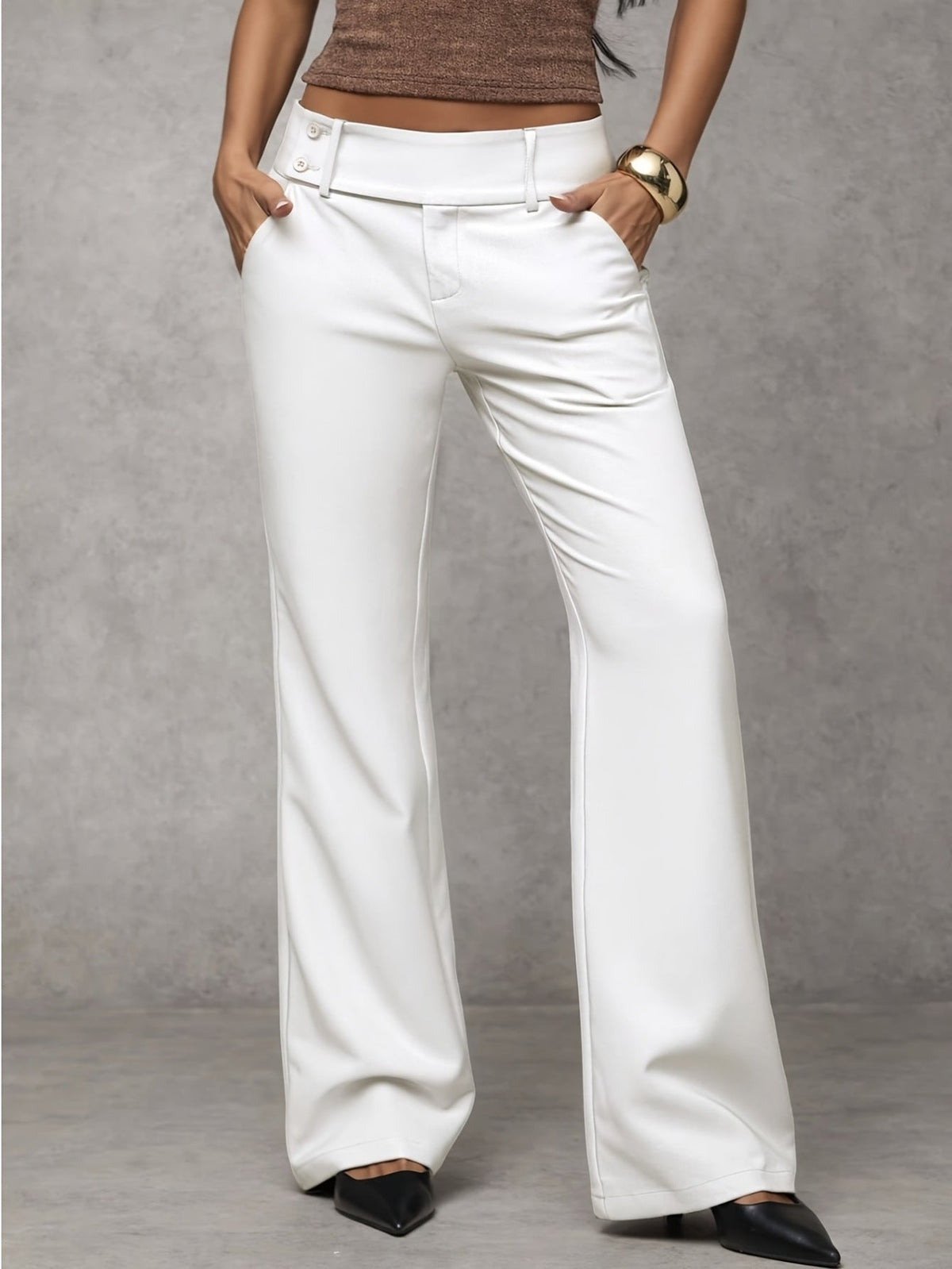 Duna Modern Wide-Leg Trousers
