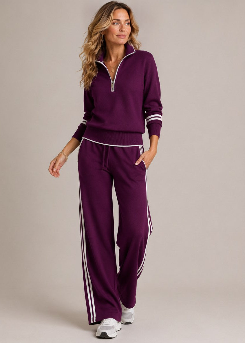 Kate™ Set | Half-Zip Jumper & Wide Leg Trousers