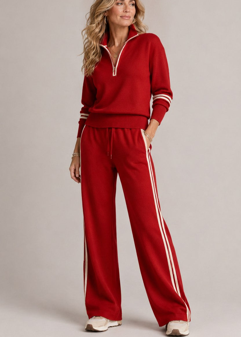Kate™ Set | Half-Zip Jumper & Wide Leg Trousers