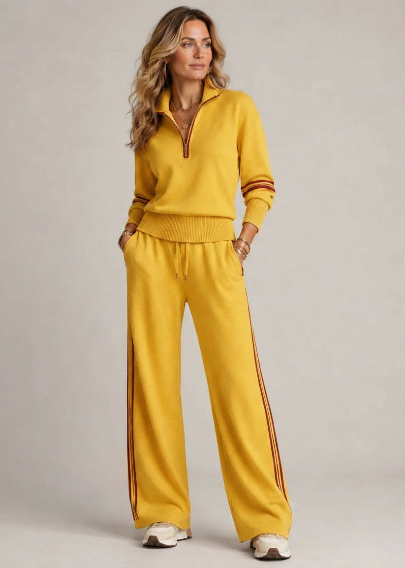 Kate™ Set | Half-Zip Jumper & Wide Leg Trousers