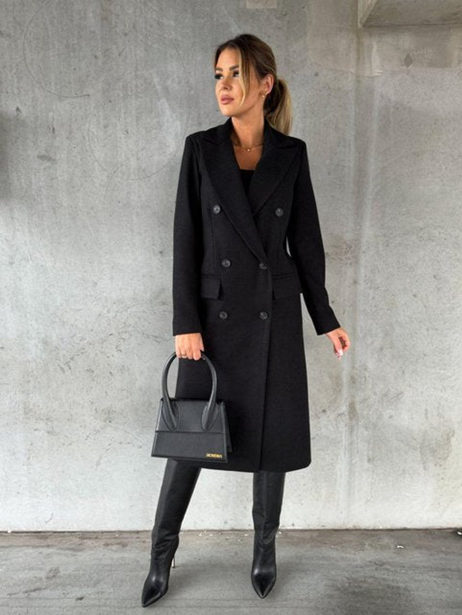 Emeline | Double-Breasted Longline Overcoat